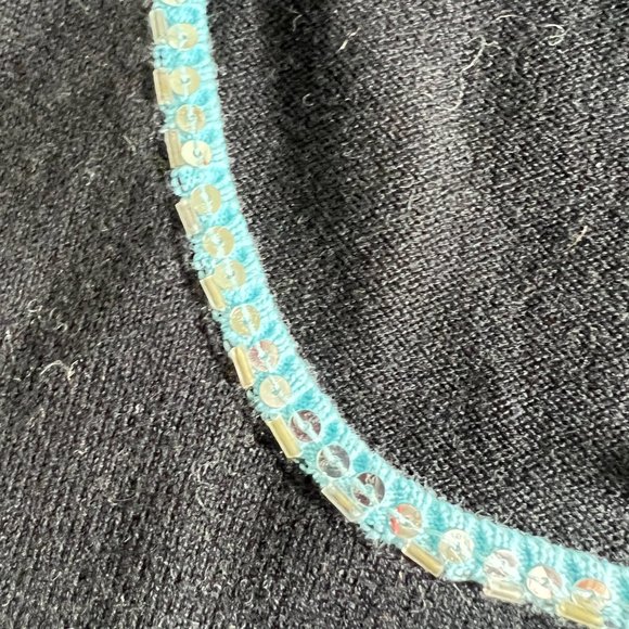 VTG 📌Quacker Factory Knitted Tank Top with Sequins at the Neckline - Picture 10 of 13